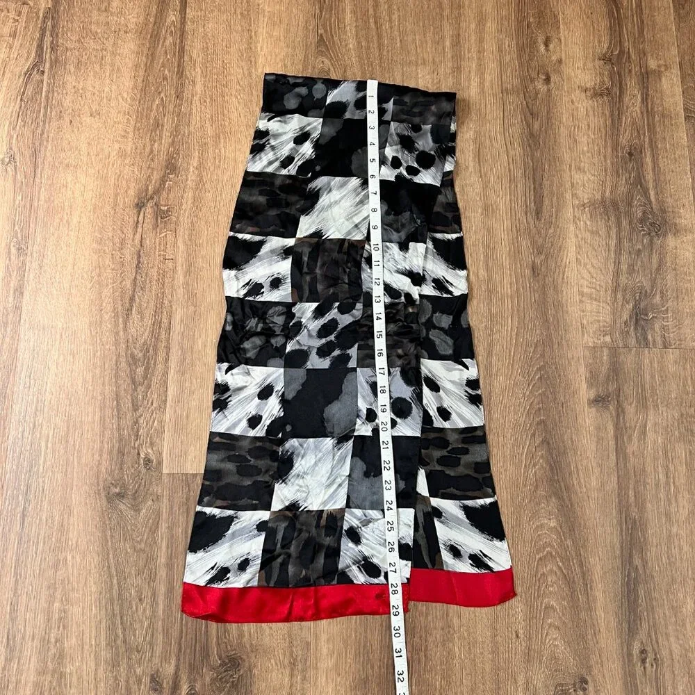 Echo Animal Print Patchwork Silk Scarf Vintage